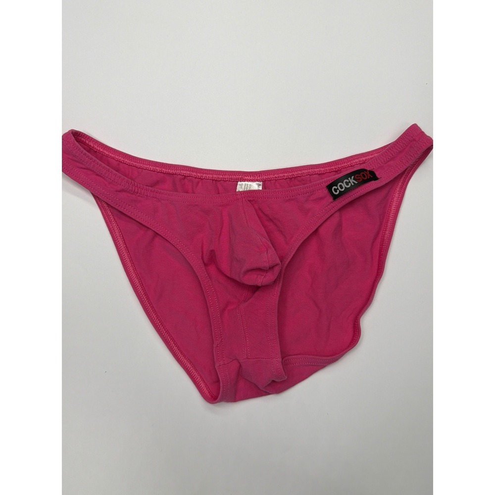 Cocksox Men's Pink Briefs‎ Underwear Size L Cotton Spandex Made in Australia